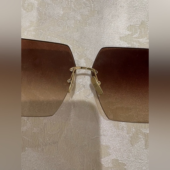 Dolce & Gabbana Sunglasses with Brown Lenses & gold accents